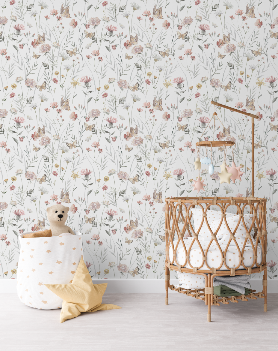 Flowers & Butterflies Test Product Behang